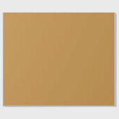 Solid Caramel Colored Brown Geschenkpapier (Flach)