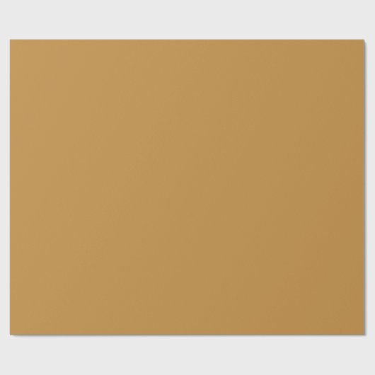Solid Caramel Colored Brown Geschenkpapier (Flach)