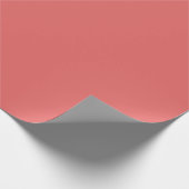 Solid Cayenne Red Gift Wrap Geschenkpapier (Ecke)