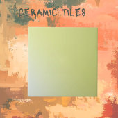 Solid Celery Green Ombre Keramik Tile Fliese