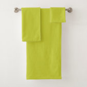 SOLID CHARTREUSE BADHANDTUCH SET (Insitu)