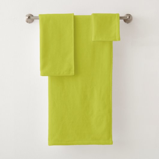 SOLID CHARTREUSE BADHANDTUCH SET (Insitu)