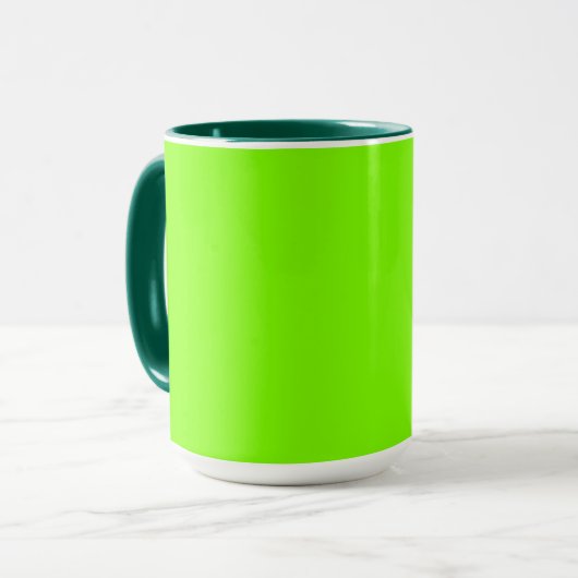 Solid Chartreuse-Tasse Tasse (Vorderseite Links)