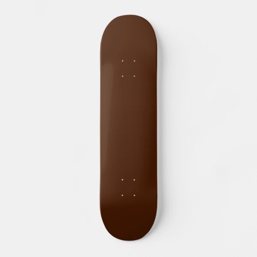 Solid Chocolate Brown Skateboard (Vorderseite)