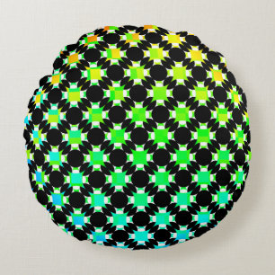 Solid Circle Cross von Kenneth Yoncich Rundes Kissen