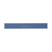 Solid Classic Blue Wedding Einladungsbanderole (Flach)