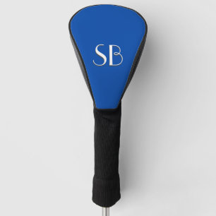Solid Cobalt Blue Monogram Golf Headcover