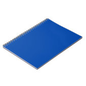Solid Cobalt Blue Notizblock (Linke Seite)