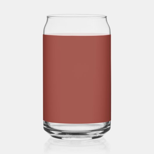 Solid Cognac Farbe Minimalistisch Schlicht Dosenglas (Rechts)