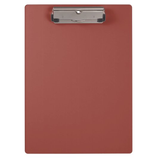 Solid Cognac Farbe Minimalistisch Schlicht Klemmbrett (Vorderseite)