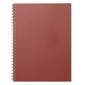 Solid Cognac Farbe Minimalistisch Schlicht Notizblock (Vorderseite)