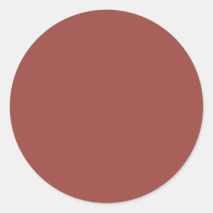 Solid Cognac Farbe Minimalistisch Schlicht Runder Aufkleber