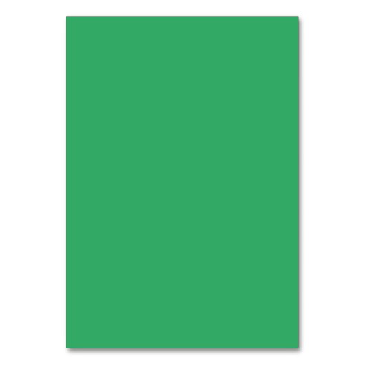 Solid Color American Tischnummer Card (Vorderseite)