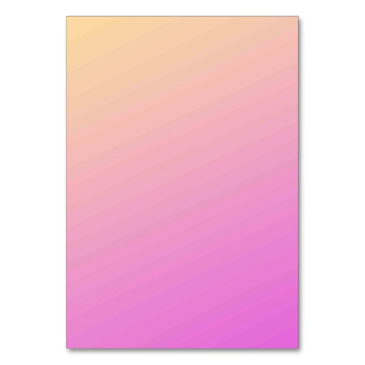 Solid Color American Tischnummer Card (Vorderseite)