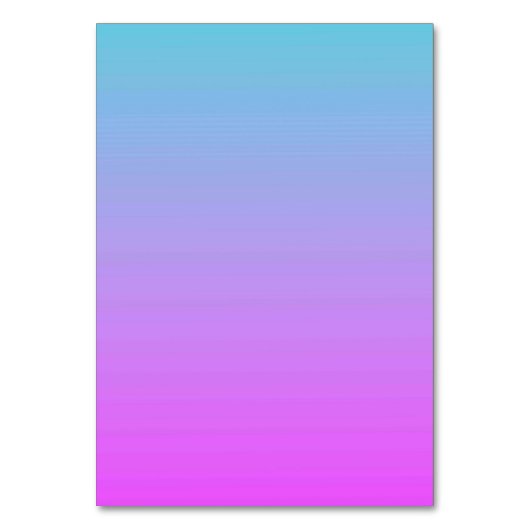 Solid Color American Tischnummer Card (Vorderseite)