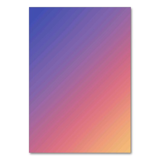 Solid Color American Tischnummer Card (Vorderseite)