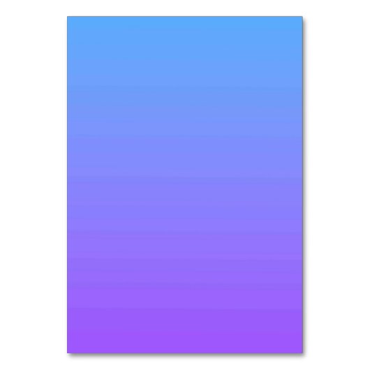 Solid Color American Tischnummer Card (Vorderseite)