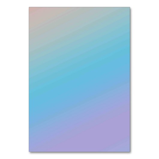 Solid Color American Tischnummer Card (Vorderseite)