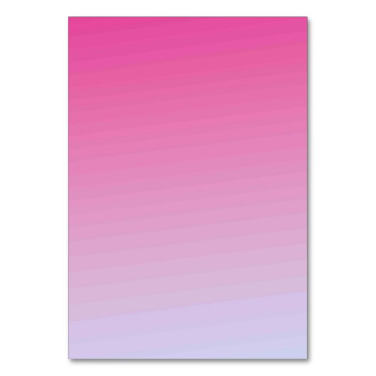 Solid Color American Tischnummer Card (Vorderseite)