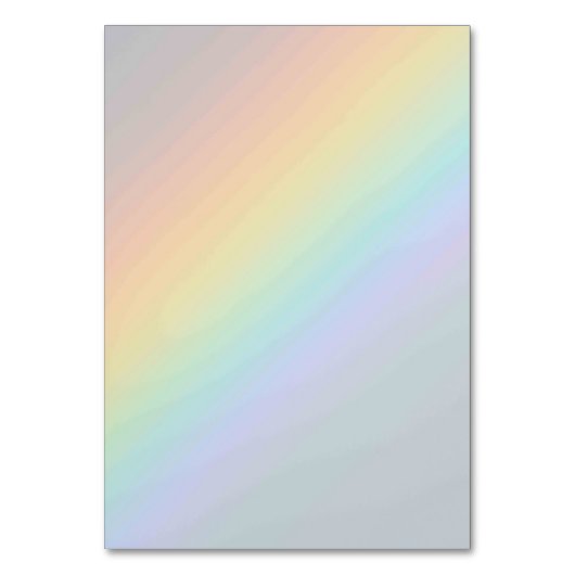 Solid Color American Tischnummer Card (Vorderseite)