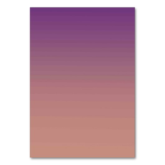 Solid Color American Tischnummer Card (Vorderseite)
