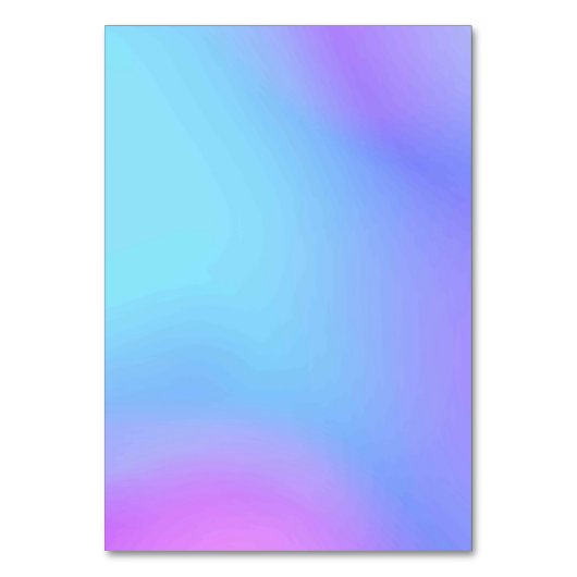 Solid Color American Tischnummer Card (Vorderseite)