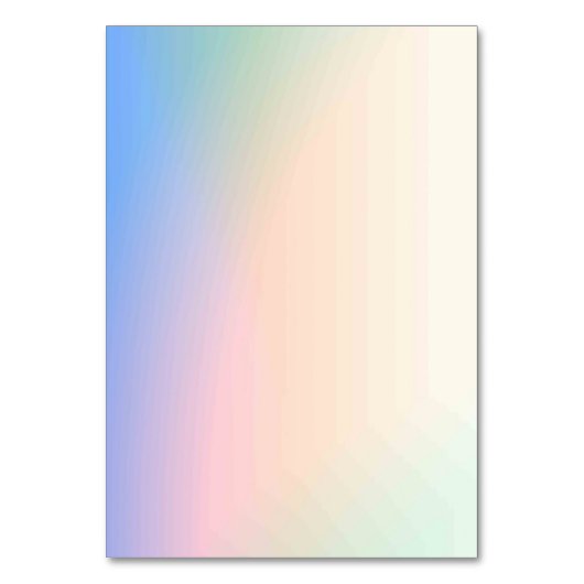 Solid Color American Tischnummer Card (Vorderseite)