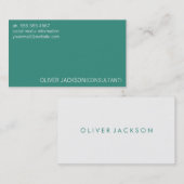 Solid Color Beruflich Visitenkarte (Vorne/Hinten)