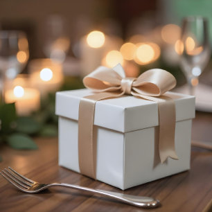 Solid Color Boho Gray Beige D2AFA1 Satin Ribbon Satinband