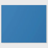 Solid Color Crayon Blue - Eleganter Hintergrund Geschenkpapier (Flach)