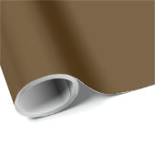 Solid color dark chocolate brown geschenkpapier (Rolleneckpunkt)