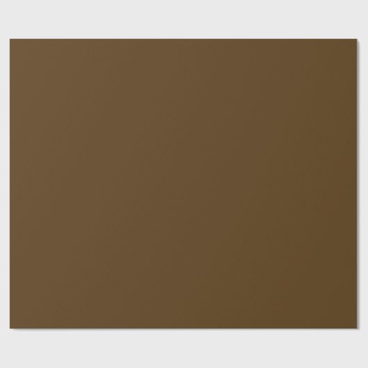 Solid color dark chocolate brown geschenkpapier (Flach)