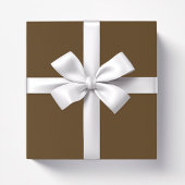 Solid color dark chocolate brown geschenkpapier