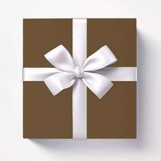 Solid color dark chocolate brown geschenkpapier