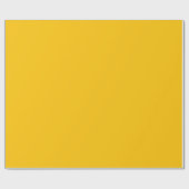 Solid color deep lemon mustard yellow geschenkpapier (Flach)