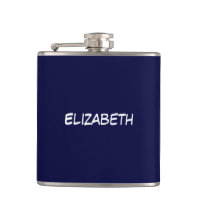 Solid Color DIY BG, Name Monogram - Navy Blue