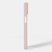 Solid Color Gold Heart Monogram Dusty Pink Case-Mate iPhone Hülle (Rückseite / Rechts)