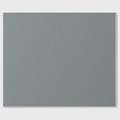 Solid Color: Holzkohle grau Geschenkpapier (Flach)