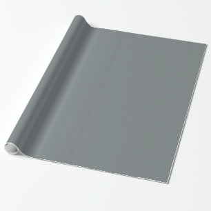 Solid Color: Holzkohle grau Geschenkpapier