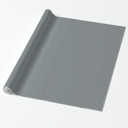 Solid Color: Holzkohle grau Geschenkpapier (Ungerollt)