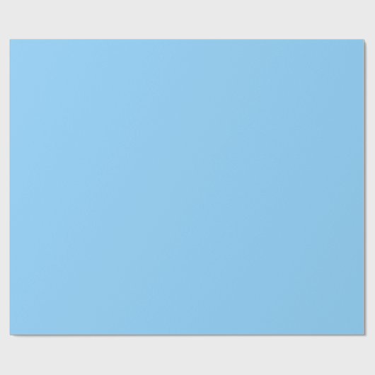 Solid Color Light Blue Geschenkpapier (Flach)