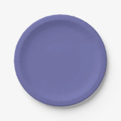 Solid Color | lila Blauwinkel Pappteller (Vorderseite)