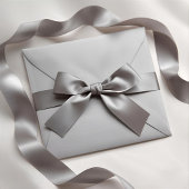 Solid Color Minimal Elegant Wedding Satinband