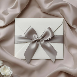 Solid Color Minimal Elegant Wedding Satinband