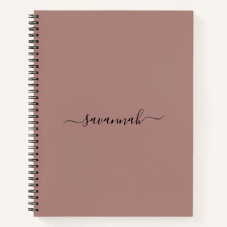Solid Color Monogram Sketchbook Notizblock