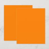 Solid Color Orange Moderne Minimalistische Blende (Vorne/Hinten)