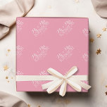 Solid Color Pastel Pink - Mr. & Mrs. Gastgeschenke Geschenkpapier<br><div class="desc">Ein toller Bachelorette-Gefallen oder ein lustiges Geschenk für die Braut. Eine schöne Farbe mit schicken Schriftart machen ein Statement für einen Empfang Gunst. Dies wäre ideal für Empfang und Jubiläumsfeiern. Elemente können leichter angepasst werden, wenn Sie zuerst alle Foto und Texte ersetzen. Wenn Ihre Kunst noch angepasst werden muss, klicken...</div>