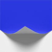 Solid color plain sapphire bright blue geschenkpapier (Ecke)
