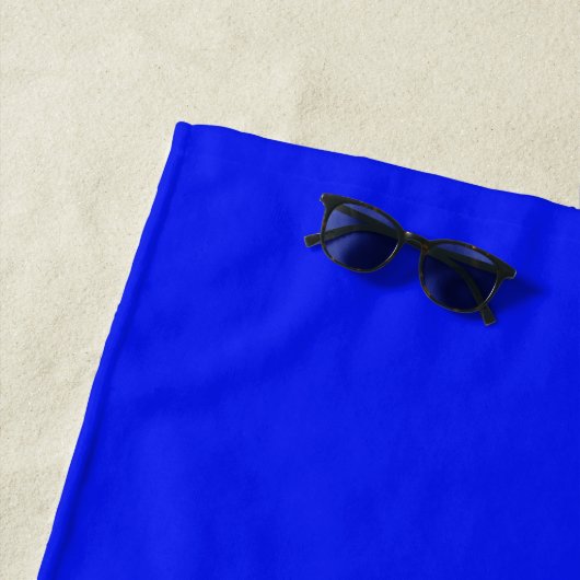 Solid color plain sapphire bright blue strandtuch (Beispiel)