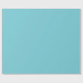 Solid Color Robin Egg Blue Geschenkpapier (Flach)